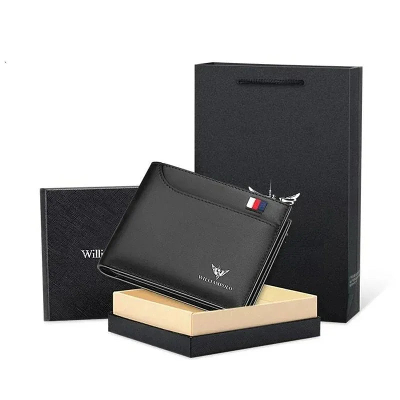Carteira Masculina  Slim em Couro Preto