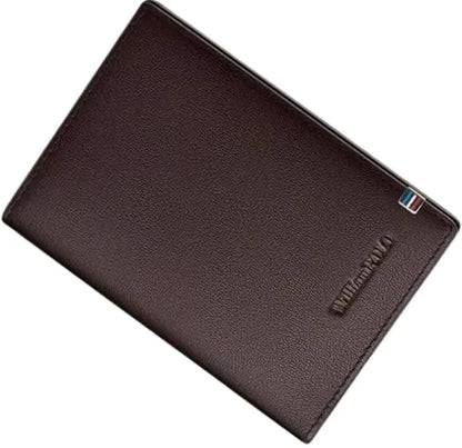 Carteira Porta-cartões  em Couro Marrom