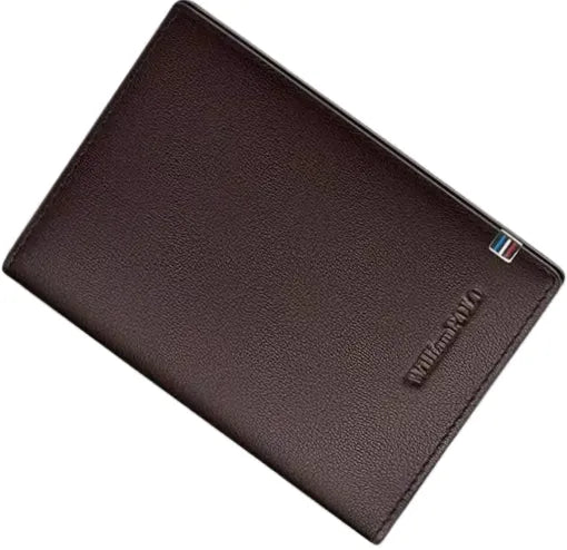 Carteira Porta-cartões  em Couro Marrom