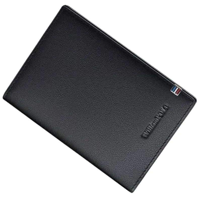 Carteira Porta-cartões em Couro Preto