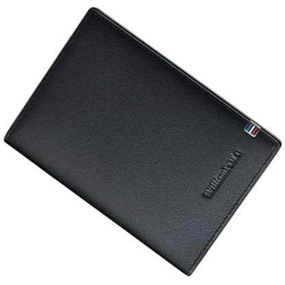 Carteira Porta-cartões em Couro Preto