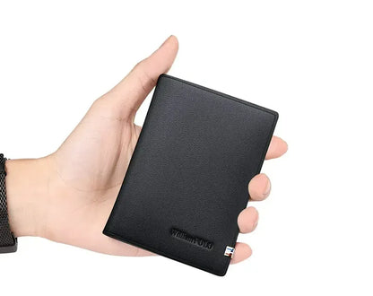 Carteira Porta-cartões em Couro Preto